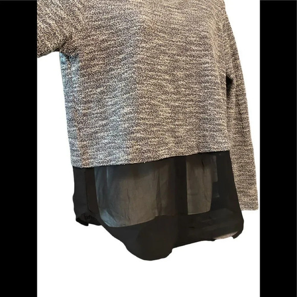 Michael Stars Tweed Chiffon Top - Picture 3 of 7